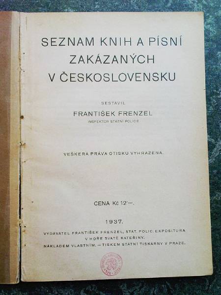 Cenzura seznam knih a písní zakázaných v Československu