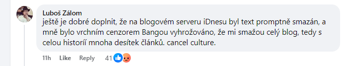 Komentář pana Luboše Záloma